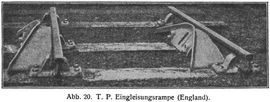 Abb. 20. T. P. Eingleisungsrampe (England).