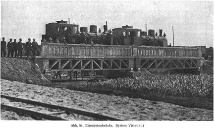Abb. 54. Eisenbetonbrücke. (System Visintini.)