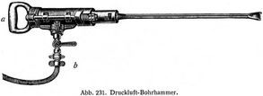 Abb. 231. Druckluft-Bohrhammer.