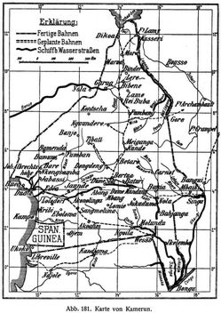 Abb. 181. Karte von Kamerun.